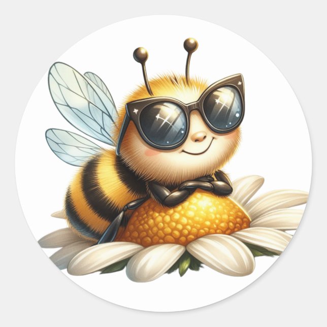 Pegatinas de Cute Bee (Anverso)