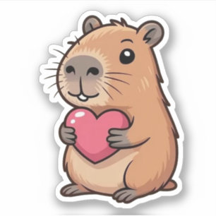 Pegatinas de Cute Capybara Vinyl