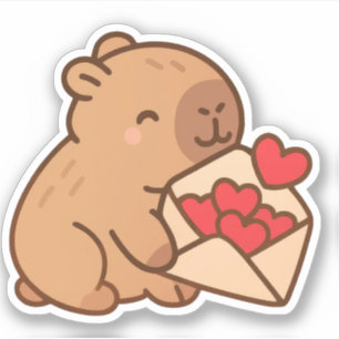 Pegatinas de Cute Capybara Vinyl