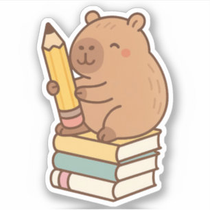 Pegatinas de Cute Capybara Vinyl