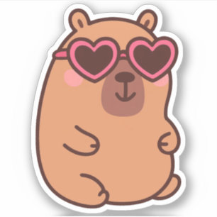 Pegatinas de Cute Capybara Vinyl