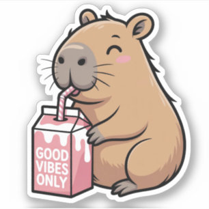 Pegatinas de Cute Capybara Vinyl