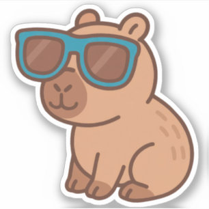 Pegatinas de Cute Capybara Vinyl