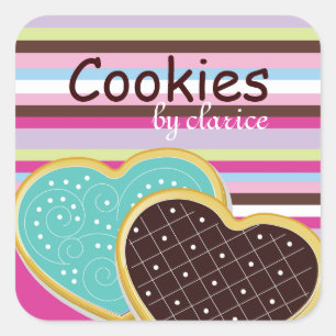 Pegatinas de Cute Cookie Box