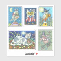 PEGATINAS DE CUTE FOLLEY FOLLEY WHIMSICAL HOLIDAY