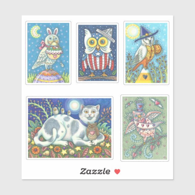 PEGATINAS DE CUTE FOLLEY FOLLEY WHIMSICAL HOLIDAY  (Hoja)