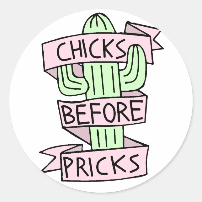 Pegatinas de Cute Funny Cactus (Anverso)