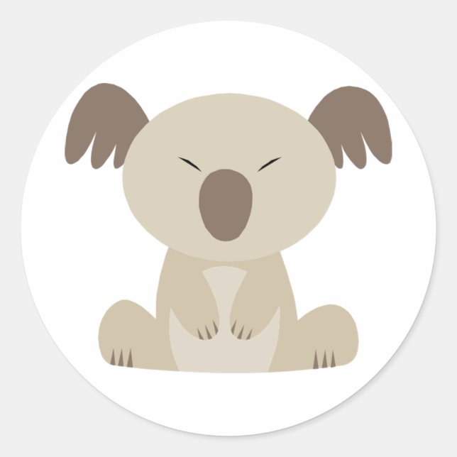 Pegatinas de Cute Koala (Anverso)