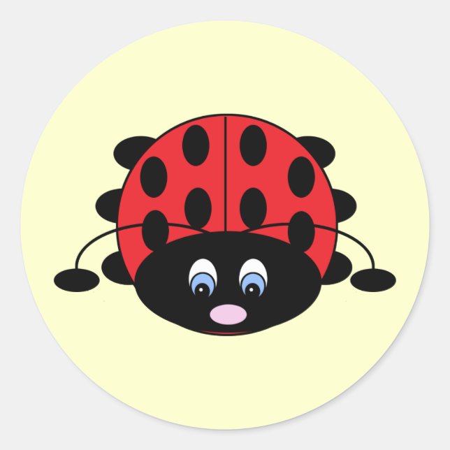 Pegatinas de Cute Ladybug (Anverso)
