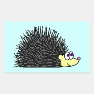 Pegatinas de Cute Love My Hedgehog - Azul