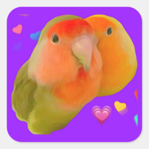 Pegatinas de Cute Lovebird