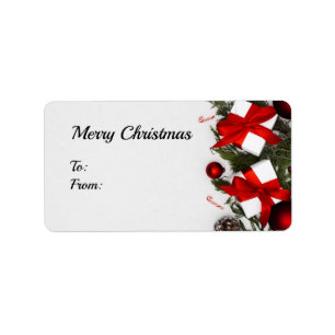 Pegatinas de Cute Merry Christmas Rectangle