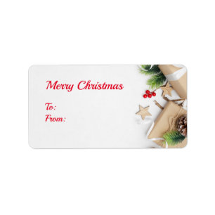 Pegatinas de Cute Merry Christmas Rectangle
