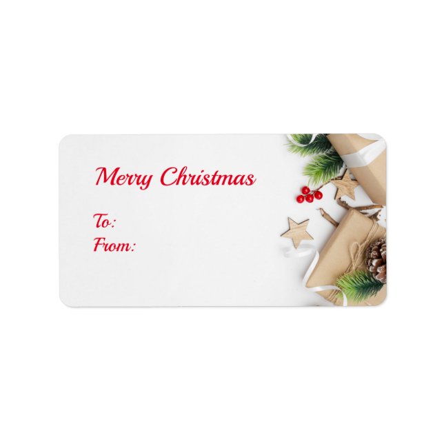 Pegatinas de Cute Merry Christmas Rectangle (Frente)