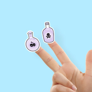 Pegatinas de Cute Purple Magic Potion