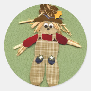 Pegatinas de Cute Scarecrow