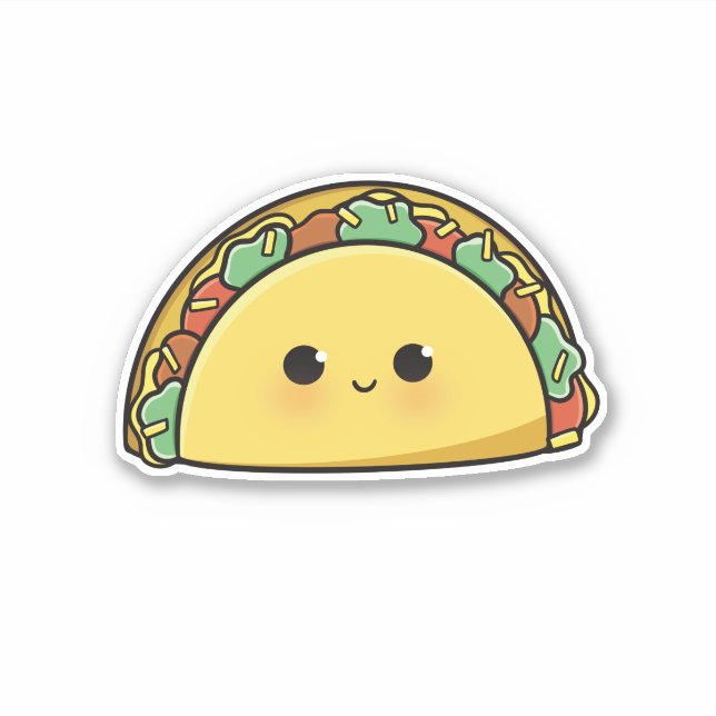 Pegatinas de Cute Tacos (Anverso)