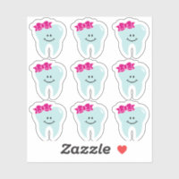 Pegatinas de Cute Tooth Deniter