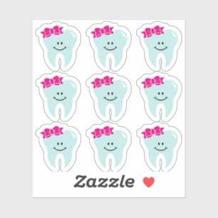 Pegatinas de Cute Tooth Deniter