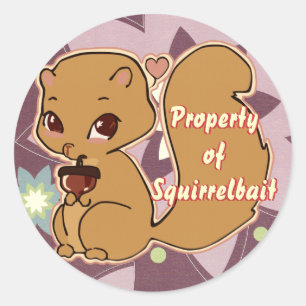 Pegatinas de Cutie Squirrel