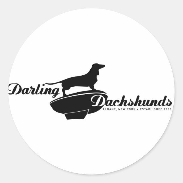 Pegatinas de Dachshund (Anverso)