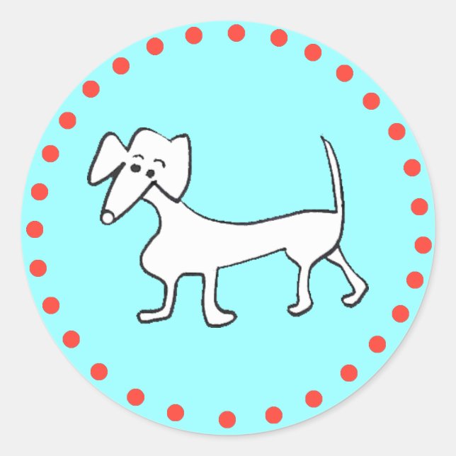 Pegatinas DE DACHSHUND HOLIDAY (Anverso)