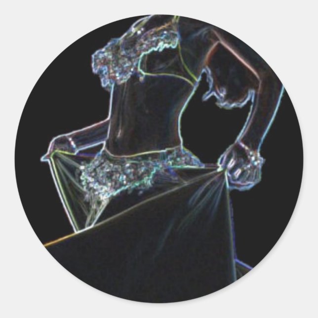 pegatinas de danza del vientre (Anverso)