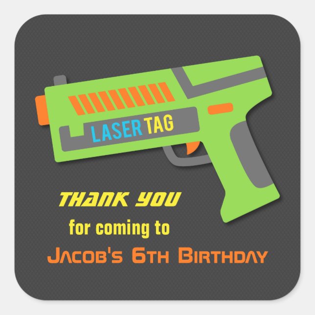 Pegatinas de decoración de fiesta de cumpleaños co (Anverso)