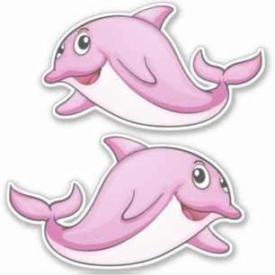 Pegatinas de delfines de Cute