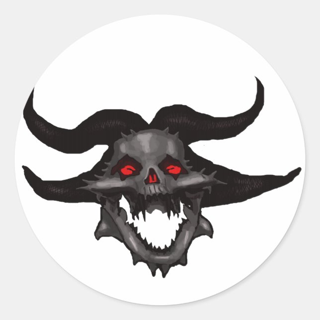 Pegatinas de Demon Skull (Anverso)