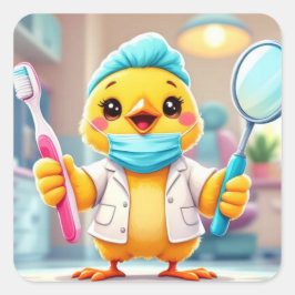 Pegatinas de Dentista Chick