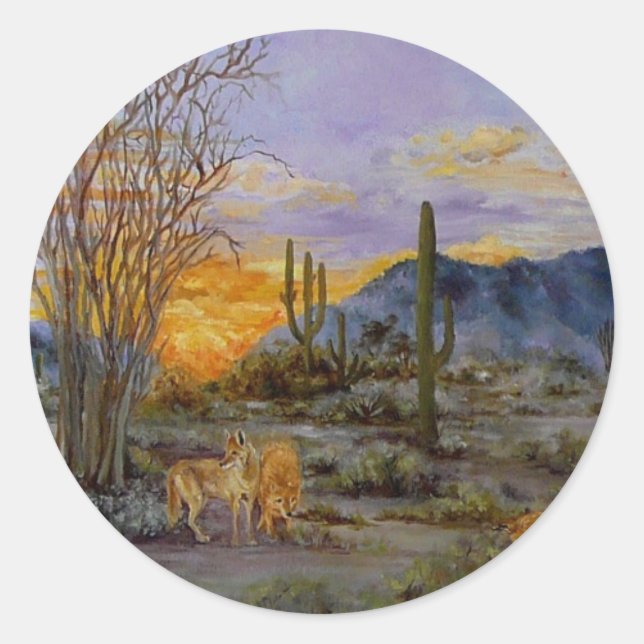 pegatinas de 'Desert Sunset' (Anverso)