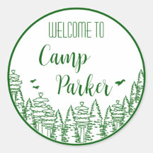 Pegatinas de Despedida de Soltera en Camp Bride