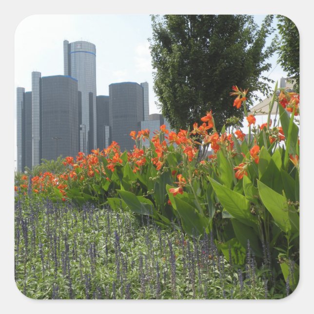 Pegatinas de Detroit (Anverso)