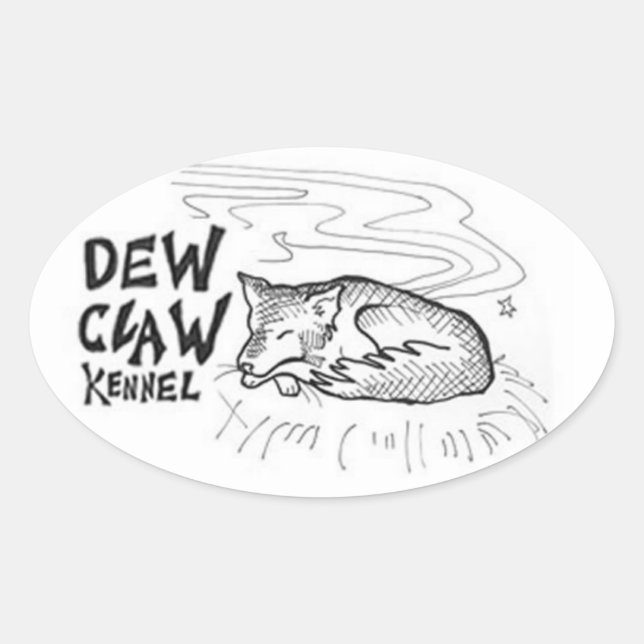 Pegatinas de Dew Claw Kennel (Anverso)