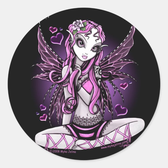 Pegatinas de Día de San Valentín de lácteos de Lac (Anverso)