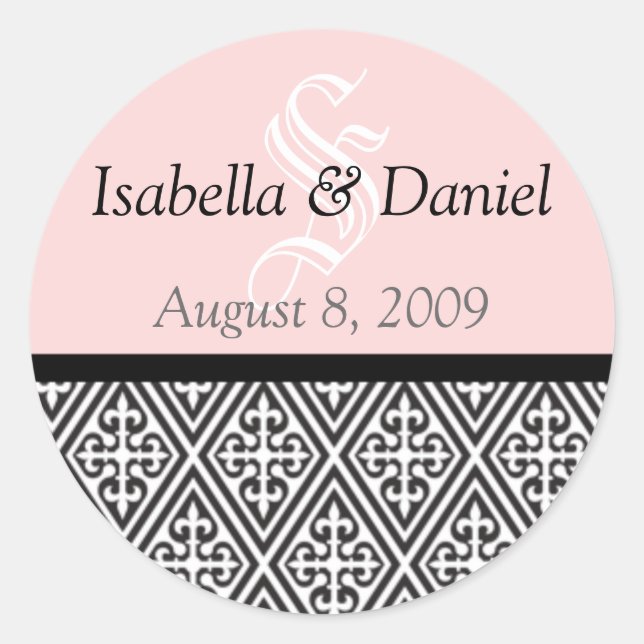 Pegatinas de diamantes Monogramas Sellos de regalo (Anverso)