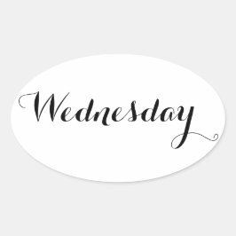 Pegatinas de días laborables: miércoles