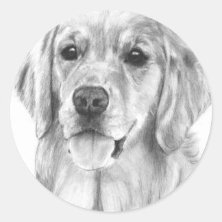 Pegatinas de dibujo de Golden Retriever