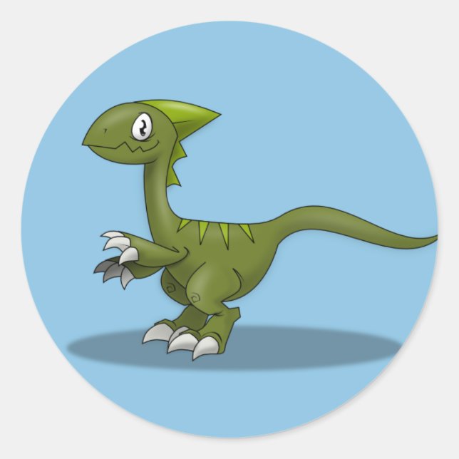 Pegatinas de Dinosauer (Anverso)
