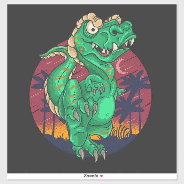 Pegatinas de dinosaurios (Hoja)