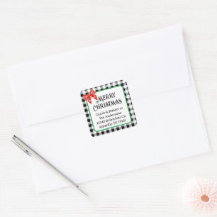 Pegatinas de dirección con estampado de cuadros de