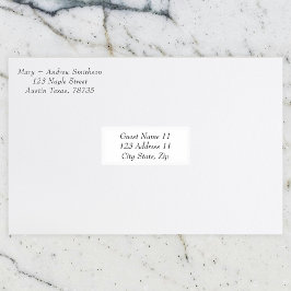 Pegatinas de dirección de invitado boda
