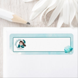 Pegatinas de dirección del logotipo de Whimsically