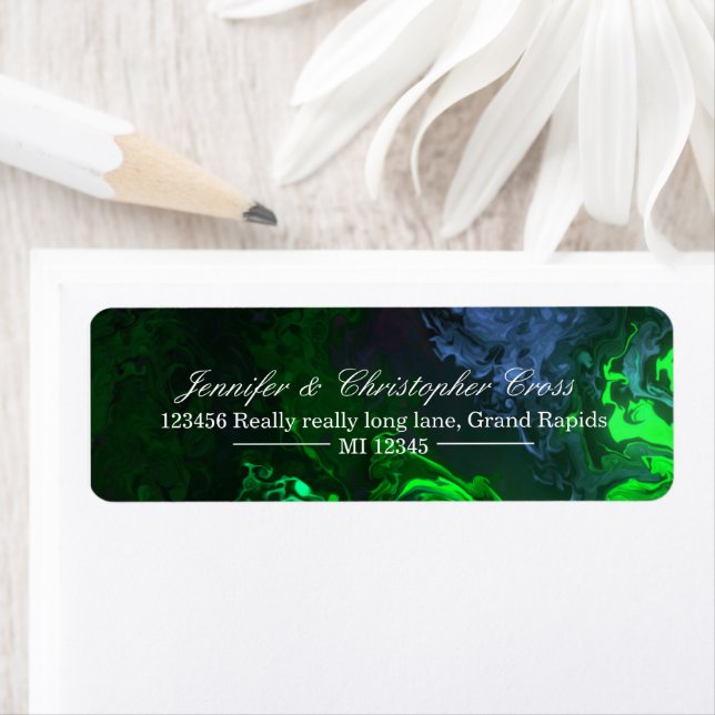 Pegatinas de direcciones de correo personalizadas (In situ)