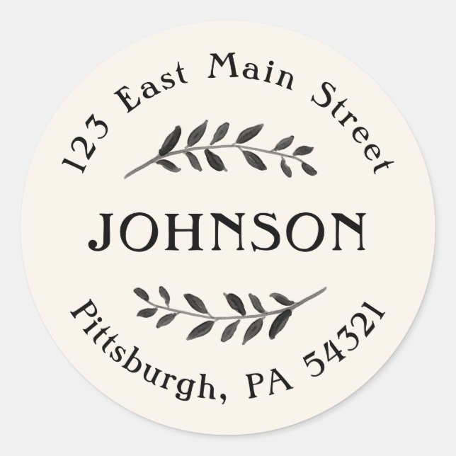 Pegatinas de direcciones de devolución de bifurcac (Anverso)