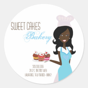 pegatinas de direcciones de panaderos afroamerican