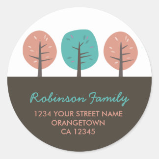 Pegatinas de direcciones de retorno de árboles kit