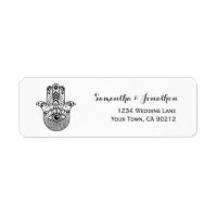 Pegatinas de direcciones de retorno en blanco y ne