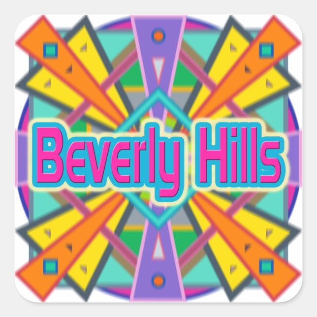 Pegatinas de diseño "Beverly Hills" (Anverso)